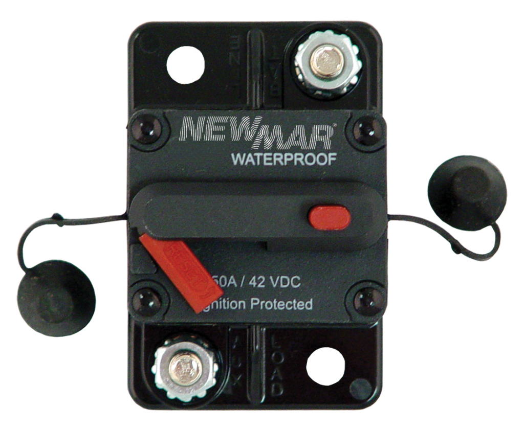 Waterproof, High Amperage Surface Mount Circuit Breakers DC Power Onboard