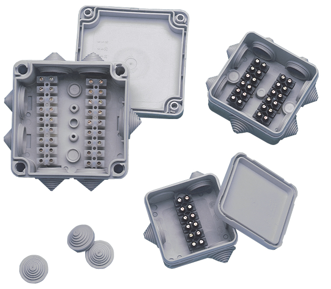 Polypropylene Electrical Junction Box With 7 Terminals 