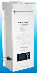 Newmar DC Power Onboard Phase Three Modular and Programmable Battery Charger, model PTMP-24-100, 24V DC, 100 amps