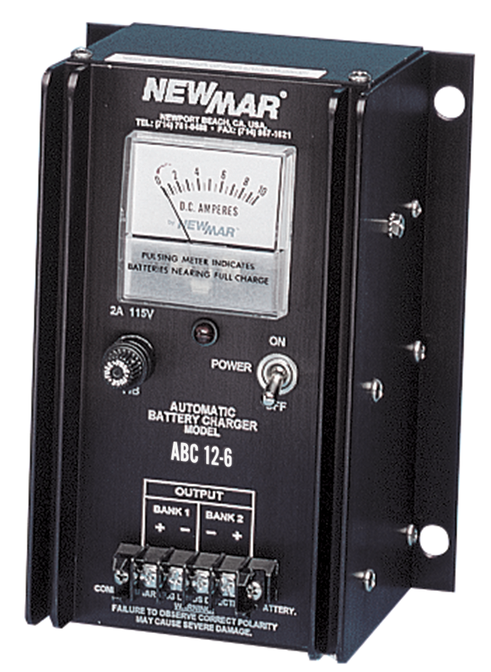 Newmar's ABC Series Battery Charger, 12V, 25 Amps, for marine applications