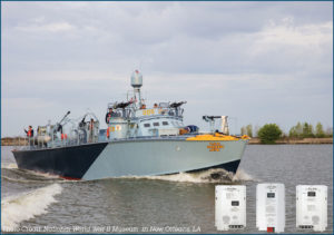 Newmar DC Power Onboard Supplies Battery Chargers for PT Boat Restoration Project for World War II Museum in New Orleans